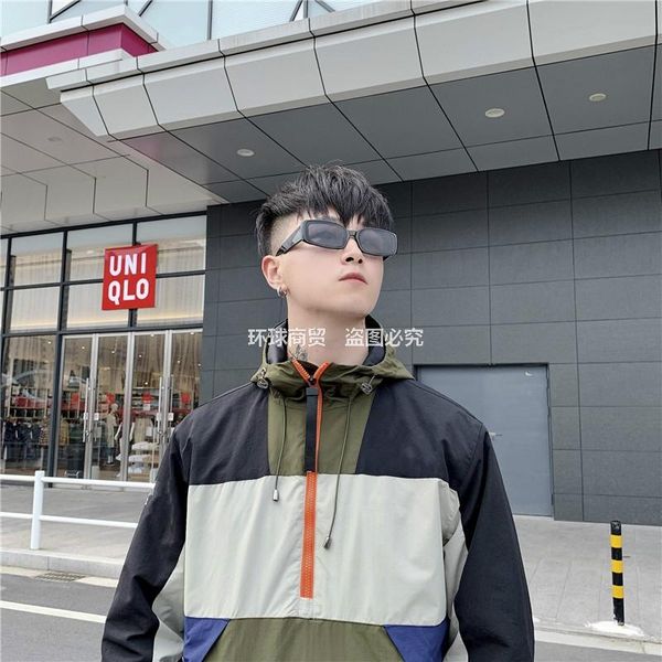 

north coat male hoodies coats 2019 men black couple streetwear hoody bomber jacket spring hip hop hooded patchwork mens jacket 3698, Black;brown