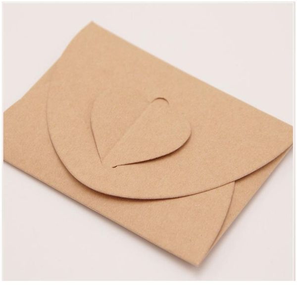 

5pcs vintage blank kraft paper love envelope multifunctional postcard packaging business enterprise school student st bbybvn