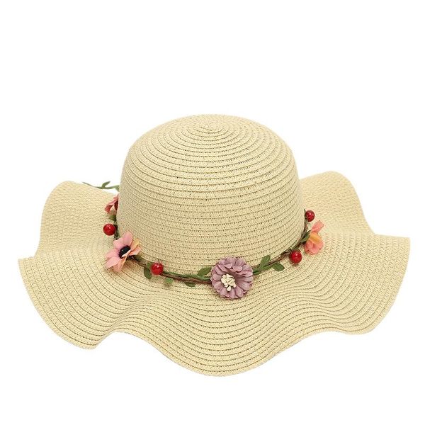 

women's straw hat sun hat garland big beach sun fashion simple, Blue;gray
