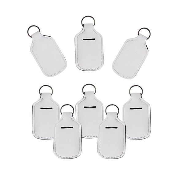 

sublimation neoprene sanitizer holder solid color can choose empty travel size bottle with keychain hol bbylhq packing2010