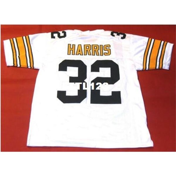 

123 custom #32 franco harris white college jersey size s-4xl or custom any name or number jersey, Black
