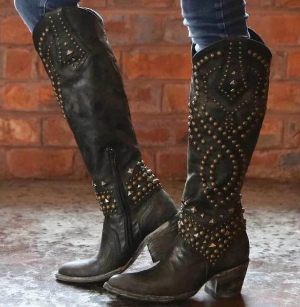 

cute2020 summer zipper low heel women cool british rivet design soft short boots party shoes dropshipping, Black