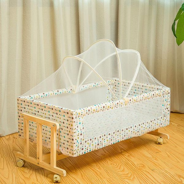 

baby cribs net solid wood crib small shaker independent cradle bed portable to send mosquito bassinet
