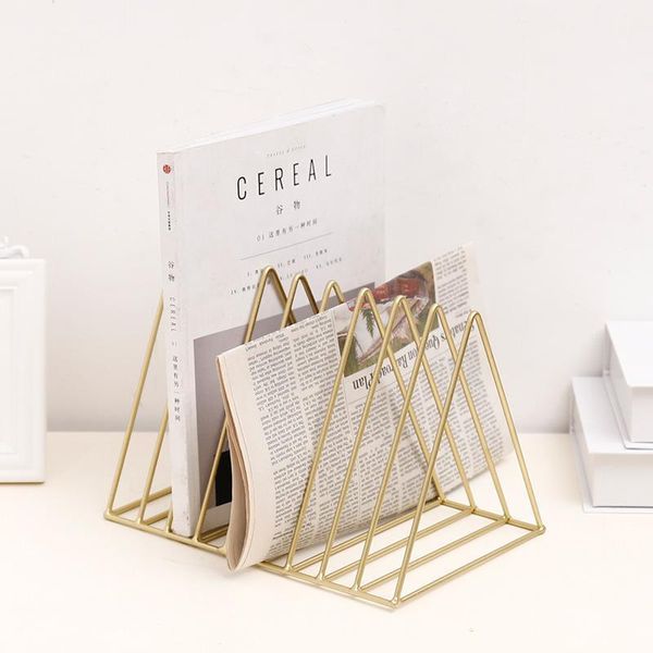 

nordic 3 corners simple wrought iron deskstorage rack bookshelf documents magazine storage box office racks jewelry1