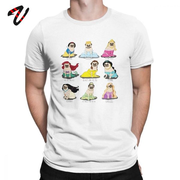 

sport t shirt plus size pug princesses t-shirts men dog parody short sleeve vintage o neck cotton clothes funny graphic & tees