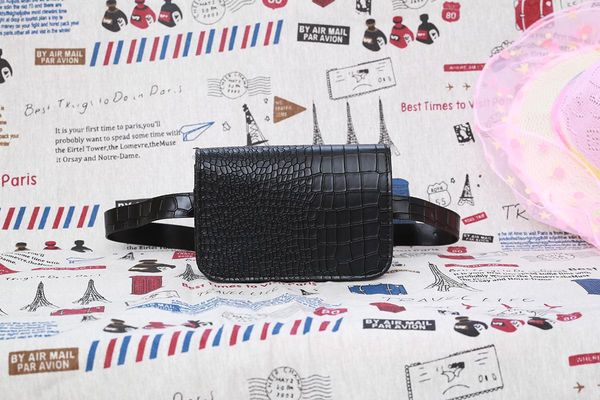 

waist bags crocodile pattern women belt bag alligator packs fanny lady handbag sachet for hip female small shoulder