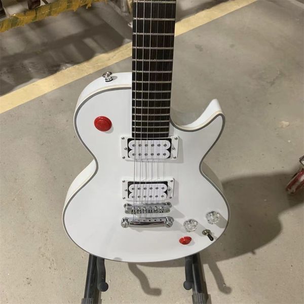 

electric guitar kill switch buckethead style guitar, 24 frets, alpine white guitarra guitars guitarra