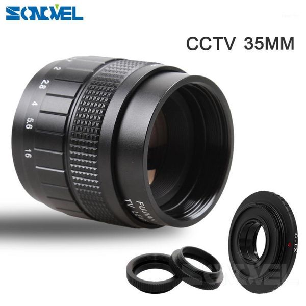 

fujian 35mm f1.7 cctv tv movie lens+c mount +macro ring for fuji fujifilm x-e2 x-e1 x-pro1 x-pro2 x-m1 x-a3 x-a2 x-a1 x-t1 c-fx1