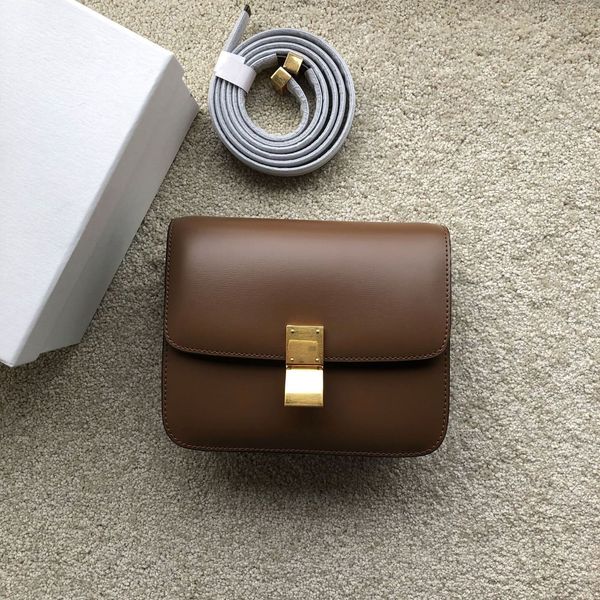 

new teen beancurd box cowhide stewardess leather small square one shoulder messenger bag