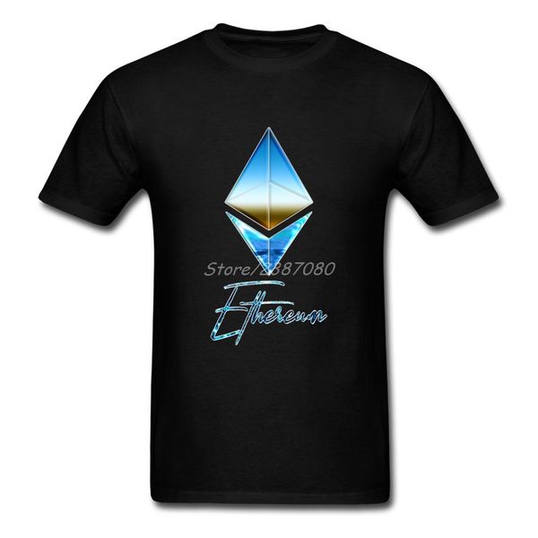 

sport cool cryptocurrency ethereum t shirt o-neck cotton short sleeve custom tshirt men hipster leisure 3xl tee shirts homme