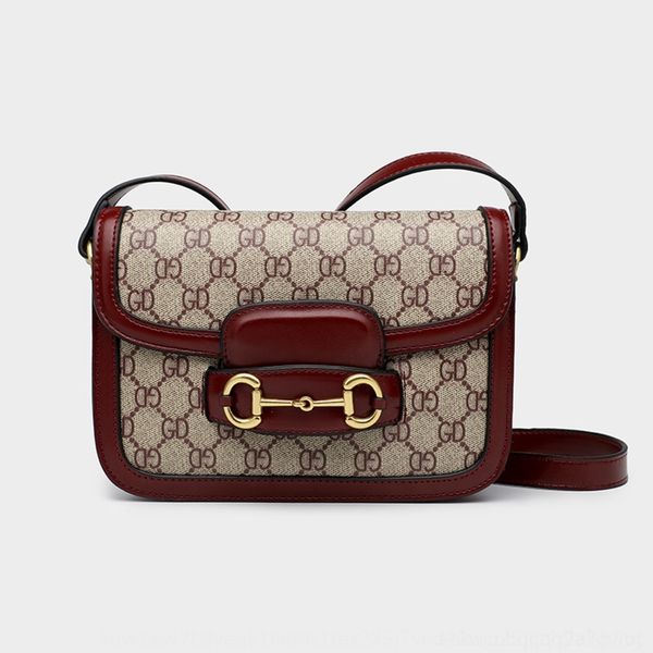 

hmagj net ck women's 2020 new fashion one small bag versatile printing small square square saddle red saddle shoulder messenger bag tji