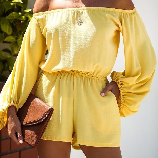 

2021 new sweet color of a word high-waisted puffy sleeve shoulder is suitable for female summer break ladies fashion shorts 25za, Black;white