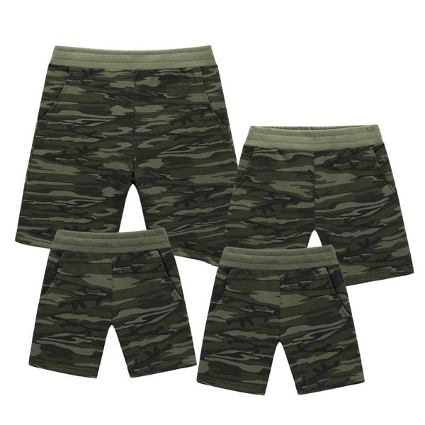 

summer boys camouflage shorts family clothes swimsuit father son family matching outfits beach children shorts mother pants baby y200713, Blue