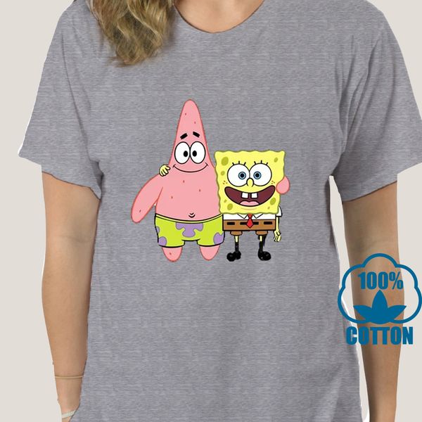 

0213d new spong bob and patrick cartoon men t-shirt size s-2xl sport hooded sweatshirt hoodie