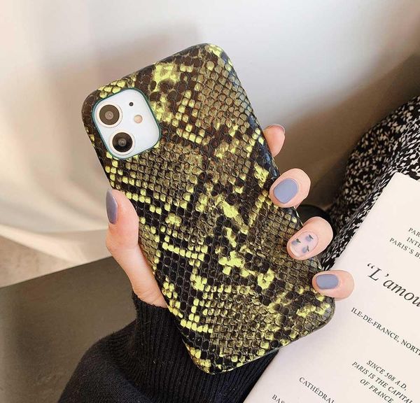 

for iphone 11 pro max xs fashion snake skin back cover case for iphone xr xs max x 6 6s 7 8 plus pu leath jllrtk infant2005