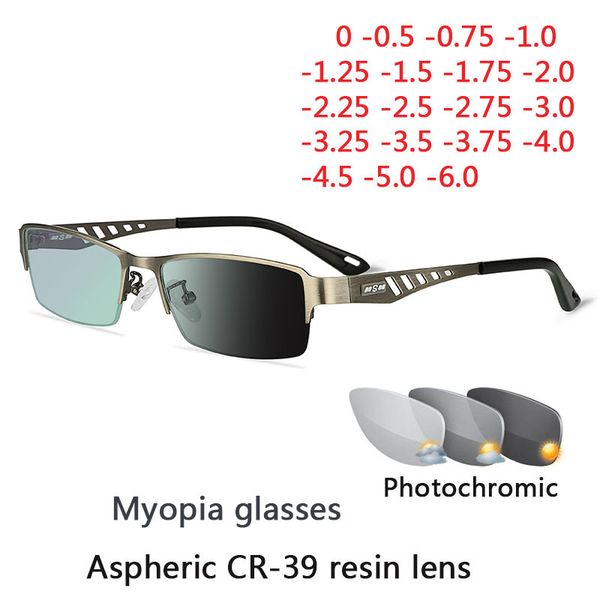 

pchromic eye glasses men women myopia eyeglasses finished glasses students short sight eyewear 0 -0.5 -1 -1.25 -1.5 -1.75 -2, White;black