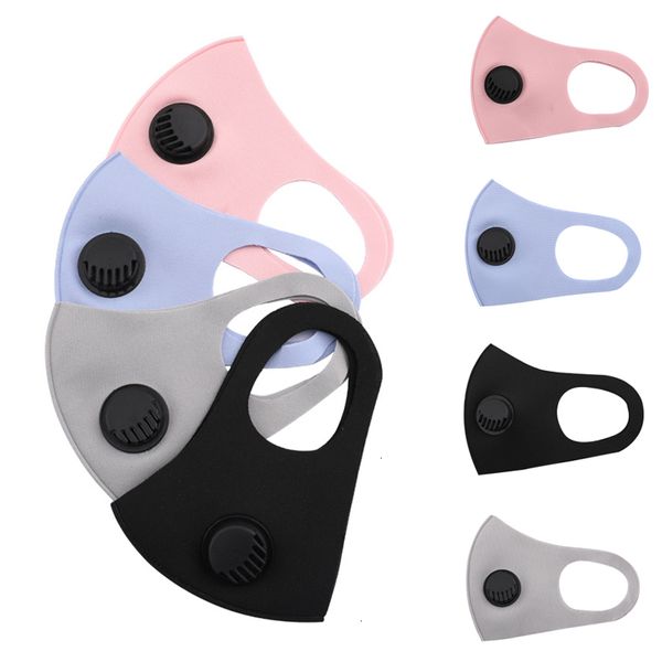 

dustproof pollution in anti stock pm2.5 cotton face mask valve 3-layers with breath wide straps washab