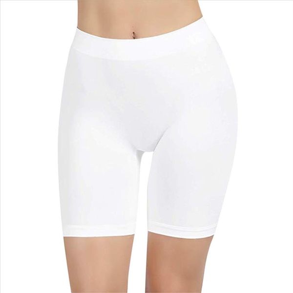 

women leggings high waist comfortable thigh slimmer slip short for under dresses pants solid black white clothes 2021 leggins