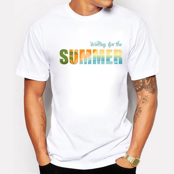 

sport summer style but waiting for the summer design men's t-shirts cotton short sleeve rap hiphop t-shirts homme