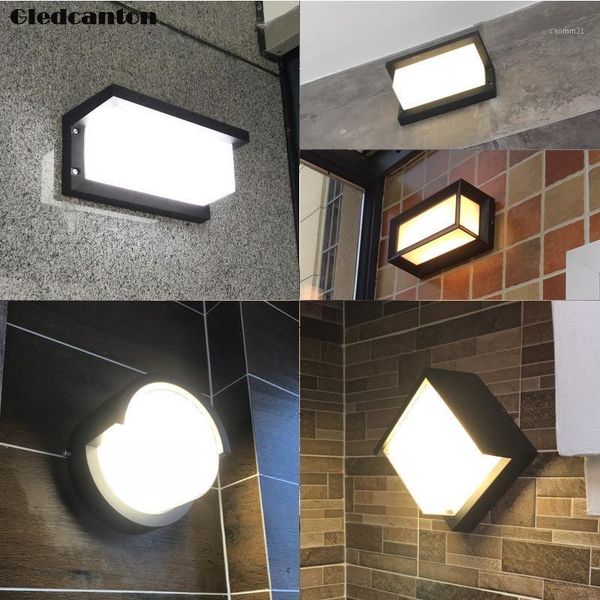 

gled-010s eur-stype led wall lamp outdoor waterproof ip66 with radar motion sensor1