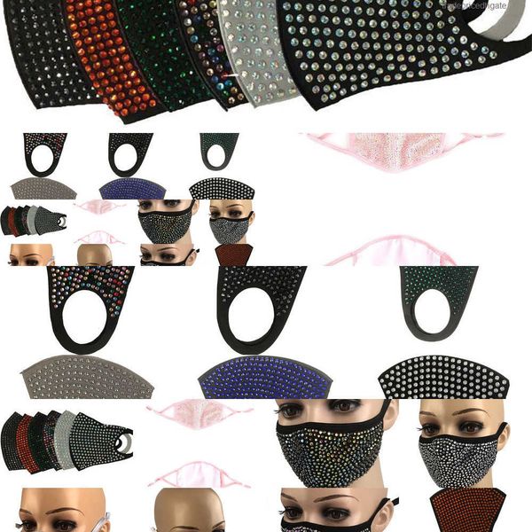 

dustproof mask fashion bling diamond pm2.5 mouth protective masks washable reusable ktcm wl3h