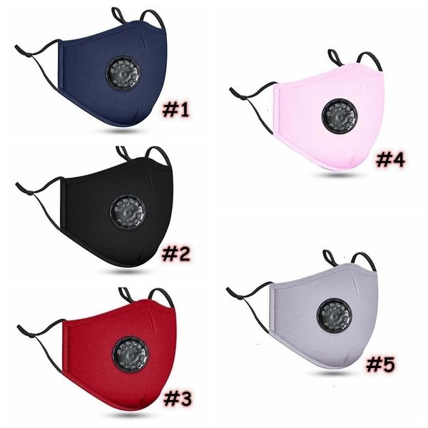 

mask cotton valve face breathable dustproof breathing protective washable reusable cycling masks without filter pad cca12378