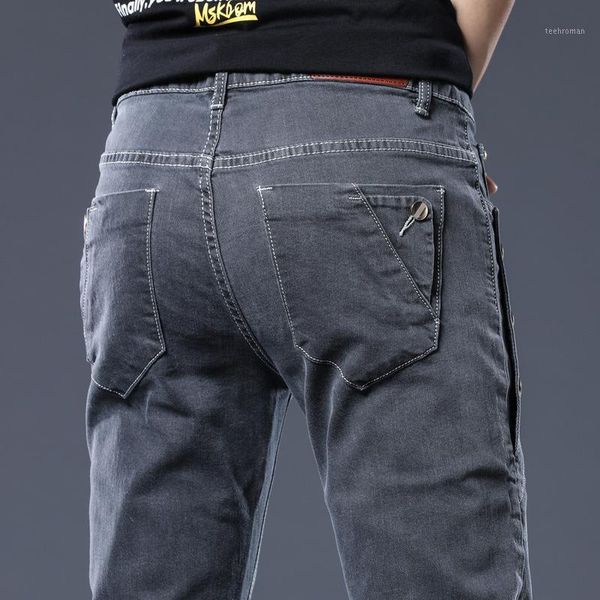 

skinny mens jeans denim slim fit 2020 summer autumn men skinny1 men's, Blue