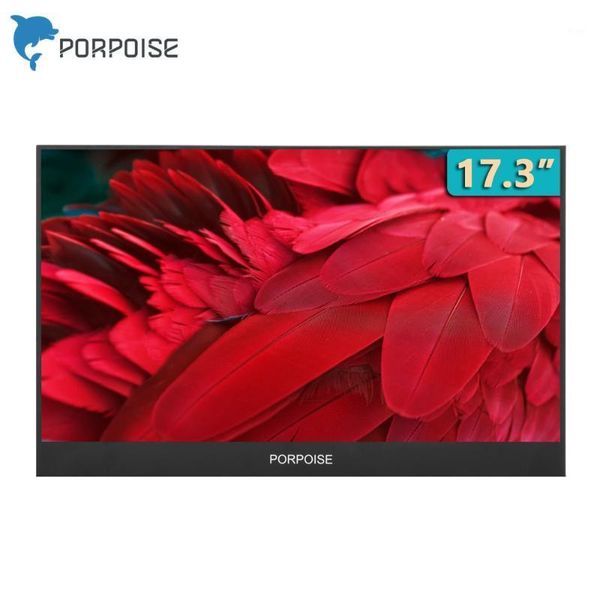 

porpoise 17.3 inch game portable screen 1920x1080 hdr ips ntsc 72% 60hz display type c for ps4 xbox ns switch usb monitor1