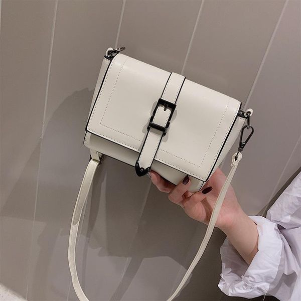 

crossbody single shoulder bag wear-resistant pu handbag with strap for women girls new