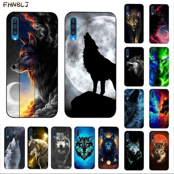 

fhnblj angry animal wolf face black soft shell phone case for samsung a10 20s 71 51 10 s 20 30 40 50 70 a30s cover