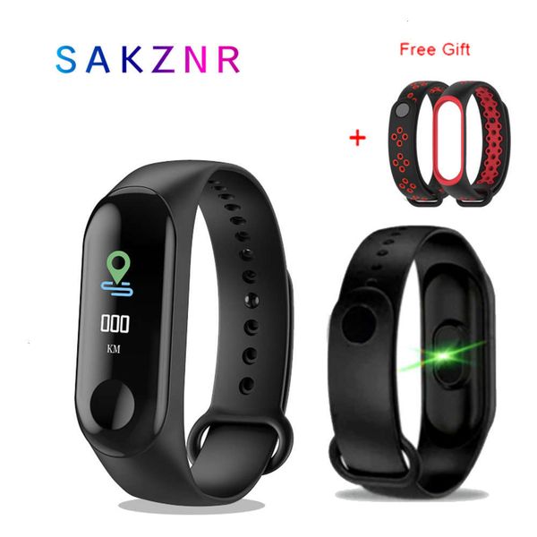 

m3 smart wristband, sports watch with color touch screen, heart rate and blood prsure monitorbgt