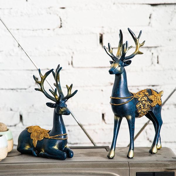 

creative decoration decoration sika deer handicraft tv cabinet home office living room porch gift