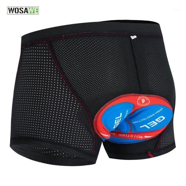 

motorcycle apparel wosawe 2021 man cycling shorts 5d gel pad bike underwear shockproof bicycle cycle road riding underpant compression1