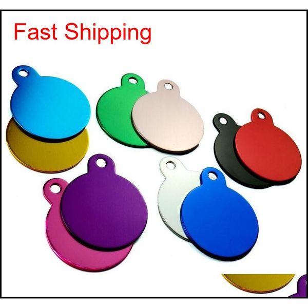 

colorful dog tag metal blank military pet dog id card tags aluminum alloy army dog tags no ch qylskt bde_home, Silver