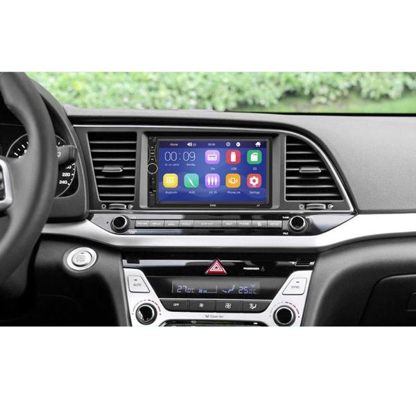 

7in car mp5 player bluetooth stereo usb aux fm touching screen remote control radio dq-drop