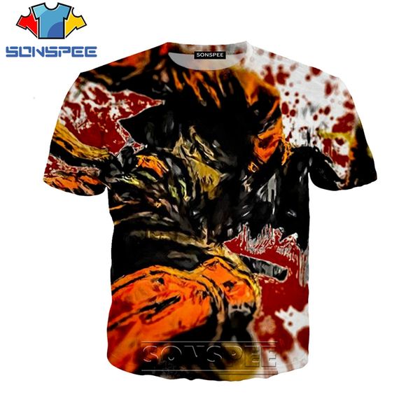 

anime drifters 3d print shirts graphic humor oversized men clothing