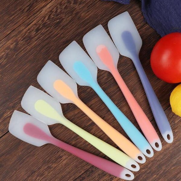 

new}sample order 5pcs large translucent pastry cake cream butter 27.5cm silicone spatula dhd2706