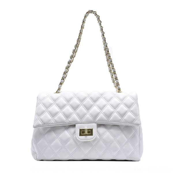 

nu4pv 2020 новый осенне-зимний пакет почтальон моды пакет почтальон небольшой аромат lingge цепи сумка женская текстура корейской версии v