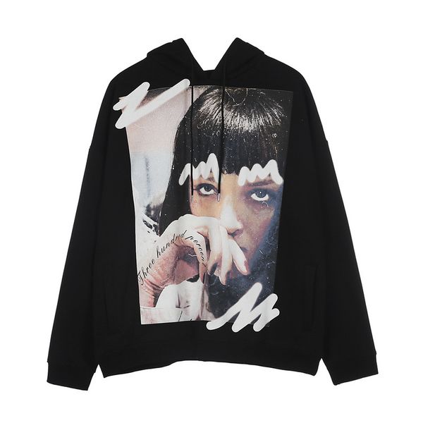 

unique mens womens funny printed pullover hoodies fashion designer hooded sweatshirts hip hop casual streetwear ww06, Black