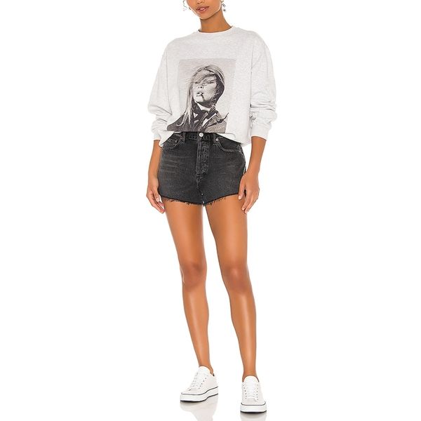 

100%cotton gray white france vintage characters print sweatshirts women autumn fashion pullovers plus size hoodies women 201203, Black