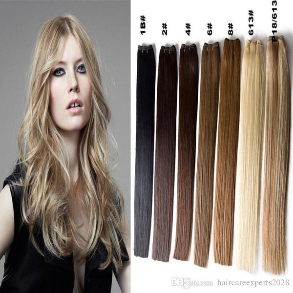 

elibess hair-european human hair weaving 50g 100g piece 12inch to 26inch straight wave hair bundles human hair extensions selling, Black