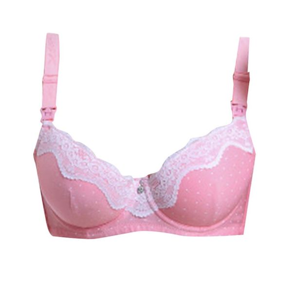 

pregnant women cotton semi-masked bra women feeding care pregnant women bra underwear breastfeeding striped underwear bras 269, White