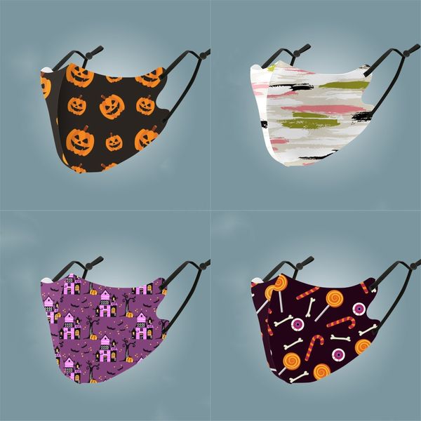 

fashion designer masks washable andface masks with animal design sublimation printing accept logo custom mask#703, Black