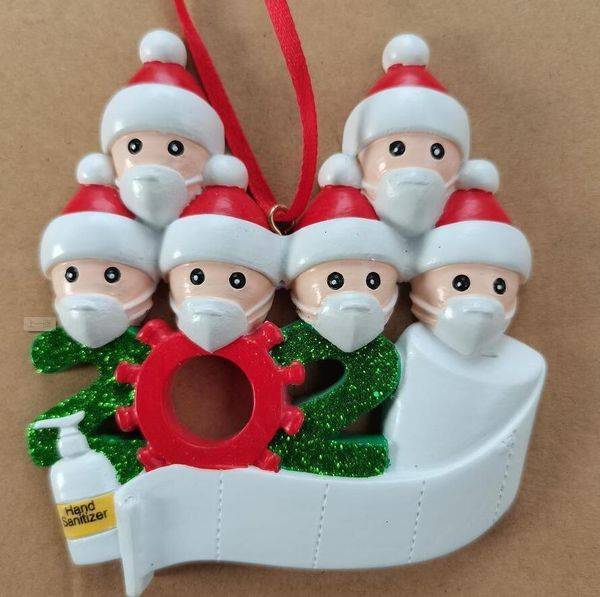 

factorya1wdpandemic factoryaoamtree ornament quarantine 2020 decoration resin christmas social party distancing santa claus with ma
