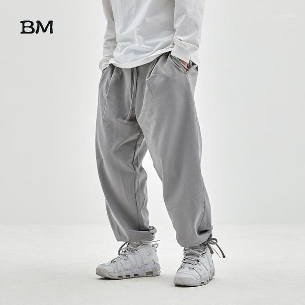 

men's pants streetwear solid color joggers hip hop harem men loose fashions trousers male harajuku baggy sweatpants skateboard pants1, Black