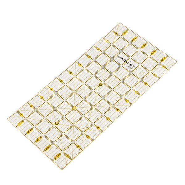 

rectangle grid sewing quilting ruler drawing template diy tool for patchwork craft 30x15cm