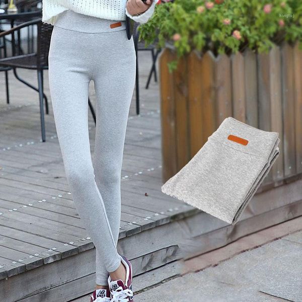 

autumn and winter tights wearing large size pants 2020 new women's high waist stretch plus pencil pants slim trousers1, Black