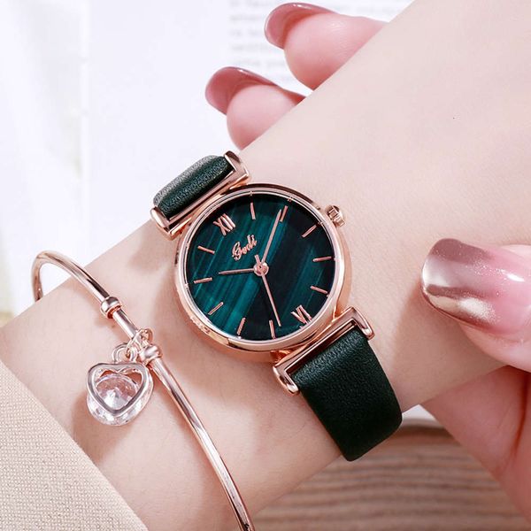 

lady red new gedi star net quartz watch korean new schoolgirl waterproof watch, Slivery;brown