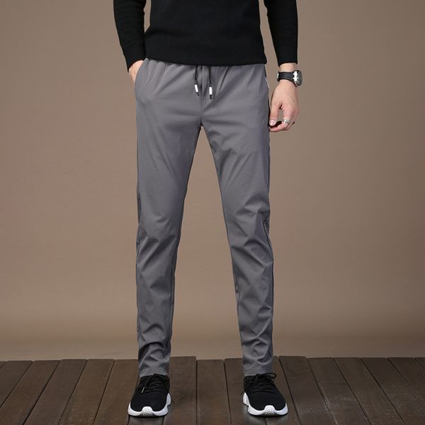 

summer men's korean version sports casual pants of slim elastic leggings fashionable youth casual sports pants men ky4wq, Blue