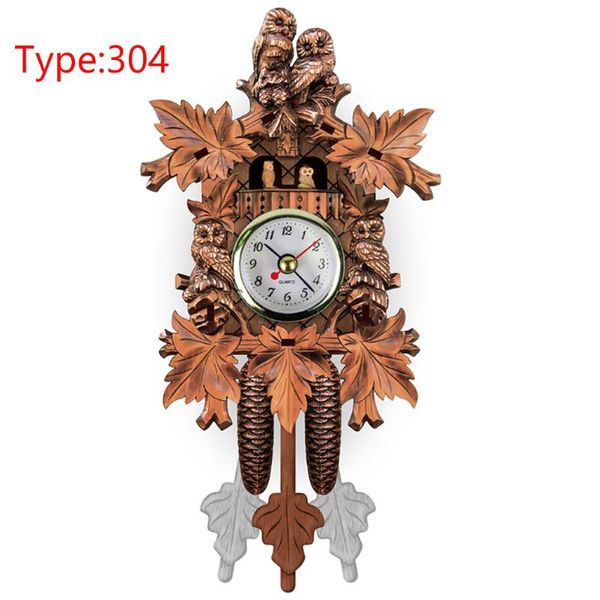 

decorative cuckoo living room wood hanging wall clock pendulum home vintage bird